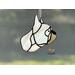 French Bulldog Ornament- Gray- in direct sunlight.