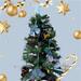 Three foot Christmas Tree featuring Rottweiler Ornament.
