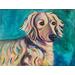 Dachshund dog pet portrait painting