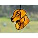 Golden Retriever Ornament in direct sunlight.
