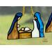Nativity Ornament- light skin- in direct sunlight.