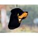 Rottweiler Ornament in direct sunlight.