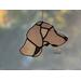 Weimaraner Ornament in indirect sunlight.