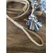 Dog Leash ~ 5' Cream & Honey & Gold Paracord w/ Extra Handle Heavy Duty Pretty