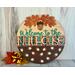 Funny fall round sign