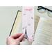 the elegant bookmark is laminated