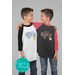 Believe Christmas 3/4-Sleeve Raglan Shirt: Perfect for Holiday Gatherings and Festive Train Rides