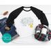 Believe Christmas 3/4-Sleeve Raglan Shirt: Perfect for Holiday Gatherings and Festive Train Rides