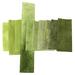small stash bundle of hand dyed quilting cotton in shades of olive green