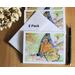 5 pack of note cards adorned with a print of my monarch butterfly watercolor painting. Includes white envelopes. All occasion card.
