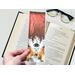 this skull bookmark is laminated
