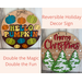 Reversible Holiday Decor Sign