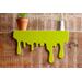 Front view of Slime Drip Shelf Accent, 90s Nostalgic shelf sitter, Spooky Season Decor, Accessory for shelf or Mantel, goosebumps inspired