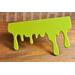 close up of Slime Drip Shelf sitter, bookshelf decor, 90s Nostalgic shelf accessory, unique home decor accessory for mantel or table
