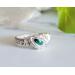 Malachite Sterling Silver Ring