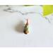 RUBY IN ZIOSITE- Mixed Gemstone Lot Copper and Steel Wire Wrapped Drop Charms