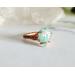Emerald Leaf Copper Ring