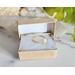 Mother of Pearl Gold Sterling Silver Ring in packaging