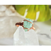 Emerald Leaf Copper Ring