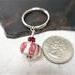 Beaded Keychain on Stainless Steel Ring