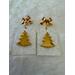 Christmas tree earrings