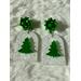Christmas tree earrings