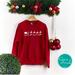 Santa Sleigh and Reindeer Sweatshirt, And to All a Good Night, Cozy Christmas Gift