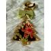 Christmas tree with bow earrings