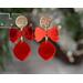 Christmas Bow and Bauble Earrings