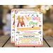 Customizable Spring Fling Invitation for School Dance and Fundraiser Event