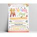 Customizable Spring Fling Invitation for School Dance and Fundraiser EventCustomizable Spring Fling Invitation for School Dance and Fundraiser Event
