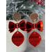 Christmas Bow and Bauble earrings