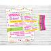 Editable Spring Fling School Dance Flyer and Ticket Bundle Template