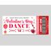 Customizable Valentine's Day School Dance Flyer and Ticket Bundle Template