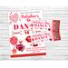 Customizable Valentine's Day School Dance Flyer and Ticket Bundle Template