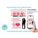 Editable Valentine's Day Flyer Template for Parent's Night Out