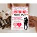 Editable Valentine's Day Flyer Template for Parent's Night Out