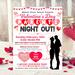 Editable Valentine's Day Flyer Template for Parent's Night Out