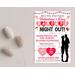 Editable Valentine's Day Flyer Template for Parent's Night Out