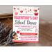 Editable School Heart Day Valentine's Dance Flyer Template