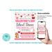 Editable School Heart Day Valentine's Dance Flyer Template