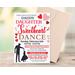 Editable Valentine's Day Daddy Daughter Sweetheart Dance Flyer