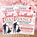 Editable Valentine's Day Daddy Daughter Sweetheart Dance Flyer
