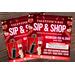 Editable Valentine’s Day Sip and Shop Event Flyer