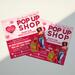 Editable Valentine's Day Pop-Up Shop Flyer