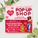 Editable Valentine's Day Pop-Up Shop Flyer