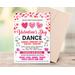 Editable Valentine's School Dance Invitation Flyer Template