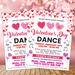 Editable Valentine's School Dance Invitation Flyer Template
