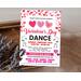 Editable Valentine's School Dance Invitation Flyer Template