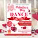 DIY Valentine's Day Sweetheart Dance Flyer Template